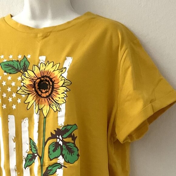 SUNFLOWER T- SHIRT SHORT SLEEVE YELLOW XL - Picture 8 of 11